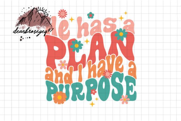 Christian He Has a Plan Graphics for Faith Crafts