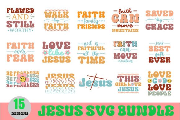 Christian Retro SVG Bundle: Graphics for Faith Crafts