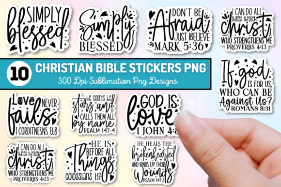 Christian Sublimation Stickers Bundle: Graphics & Crafts Review