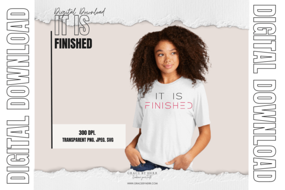 It Is Finished Scripture Graphics & Print Templates