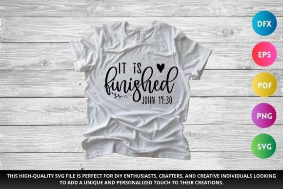It is Finished SVG: Graphics for Faith Crafts