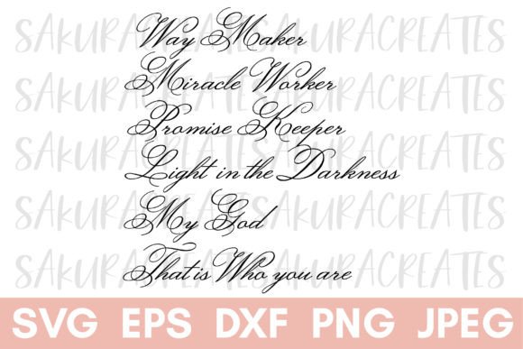 My God Christian Quote Graphics for Faith Crafts